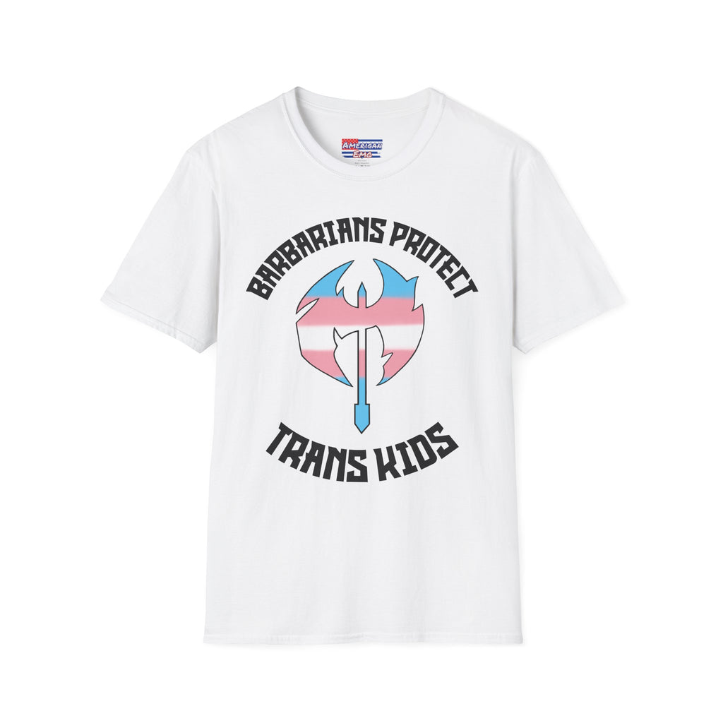 Barbarians Protect Trans Kids — Pride T-Shirt