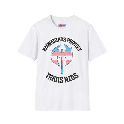 Barbarians Protect Trans Kids — Pride T-Shirt