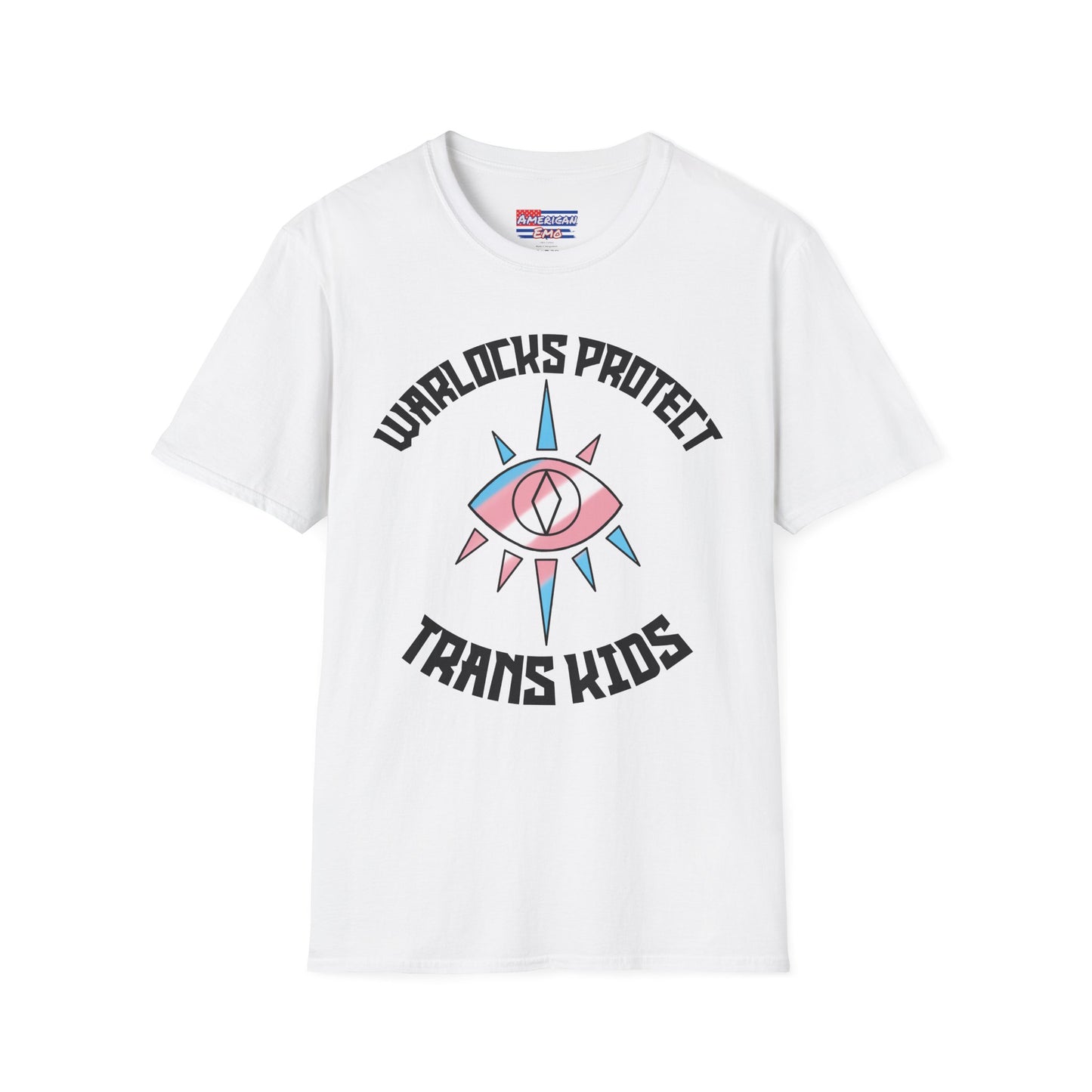 "Warlocks Protect Trans Kids" T-Shirt — Trans Pride Graphic Tee