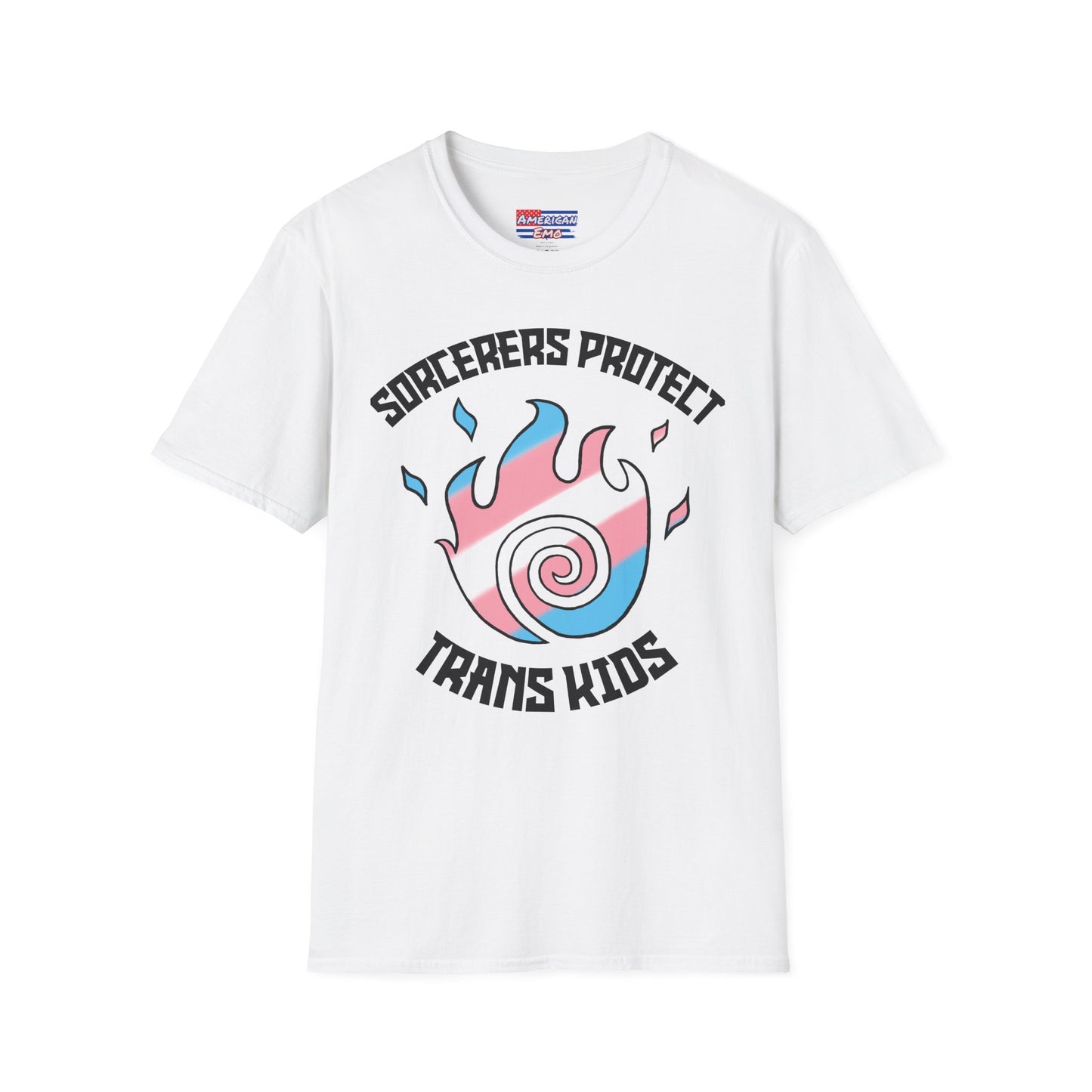 "Sorcerers Protect Trans Kids" — Pride T-Shirt