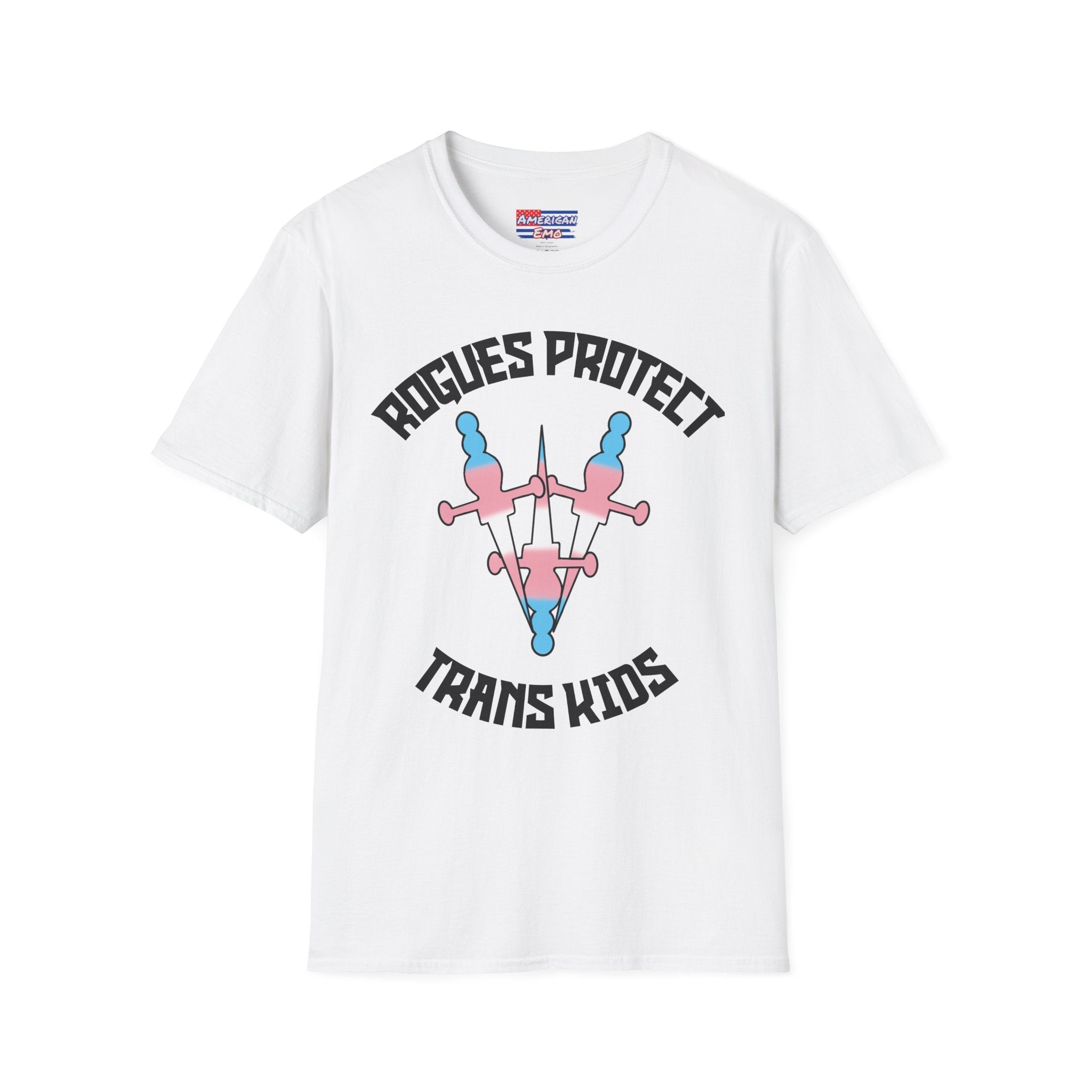 Rogues Protect Trans Kids — Pride T-Shirt