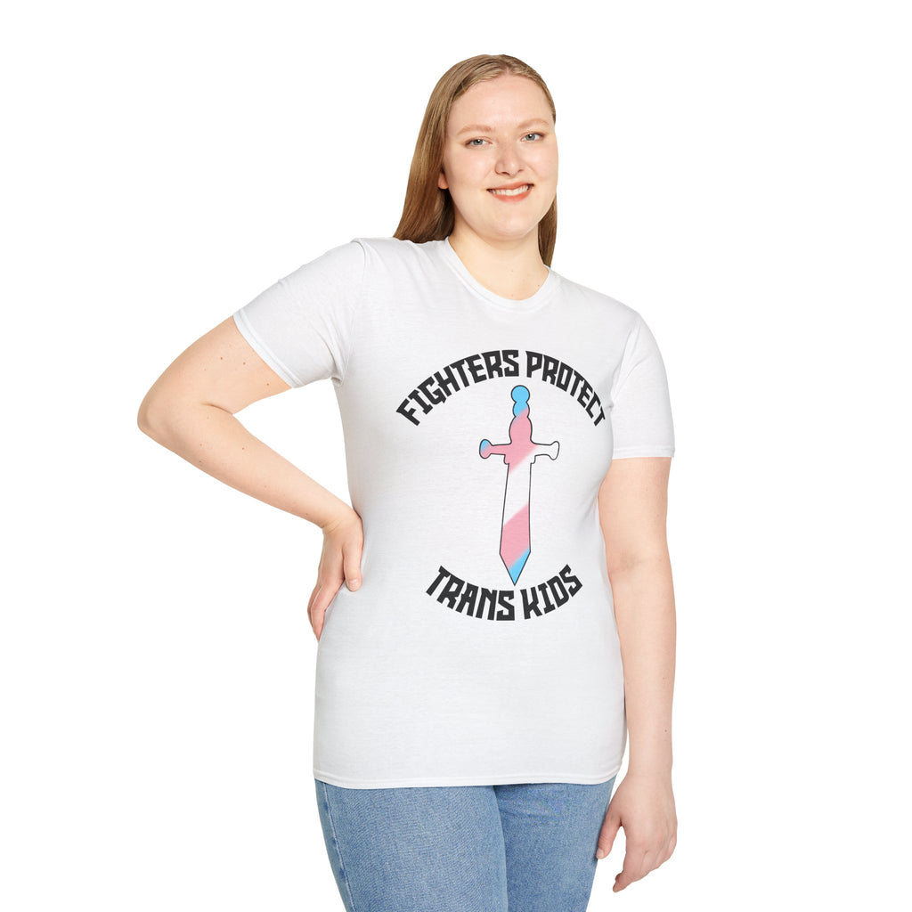 Fighters Protect Trans Kids — Pride T-Shirt