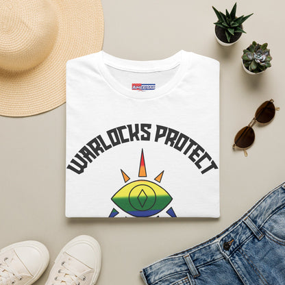 "Warlocks Protect Queer Kids" T-Shirt — Trans Pride Graphic Tee