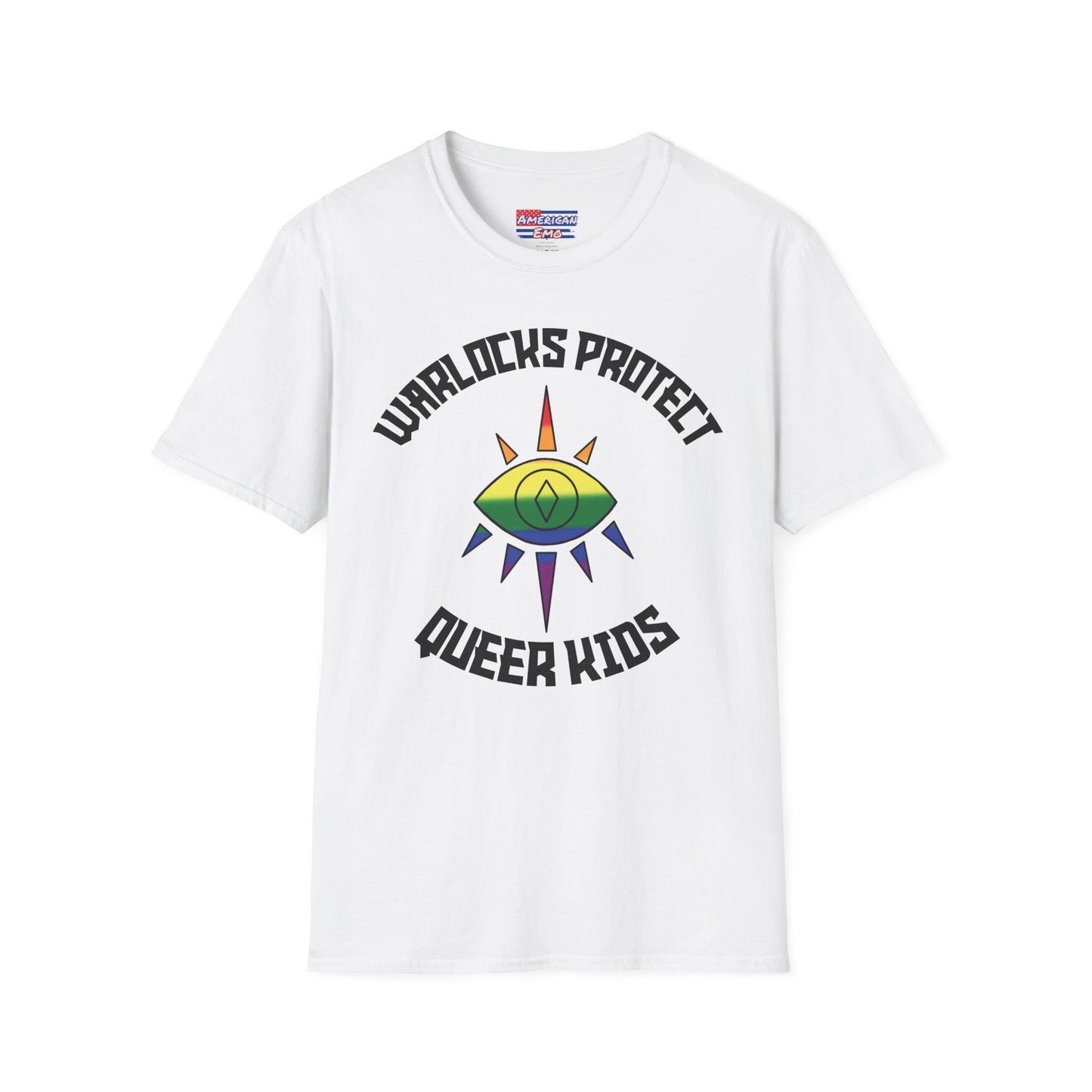 "Warlocks Protect Queer Kids" T-Shirt — Trans Pride Graphic Tee