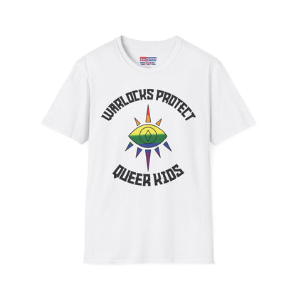 "Warlocks Protect Queer Kids" T-Shirt — Trans Pride Graphic Tee