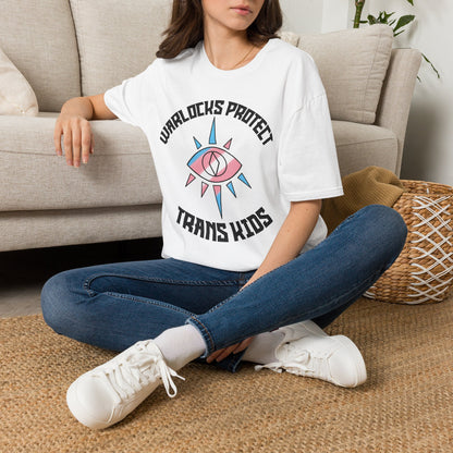 "Warlocks Protect Trans Kids" T-Shirt — Trans Pride Graphic Tee