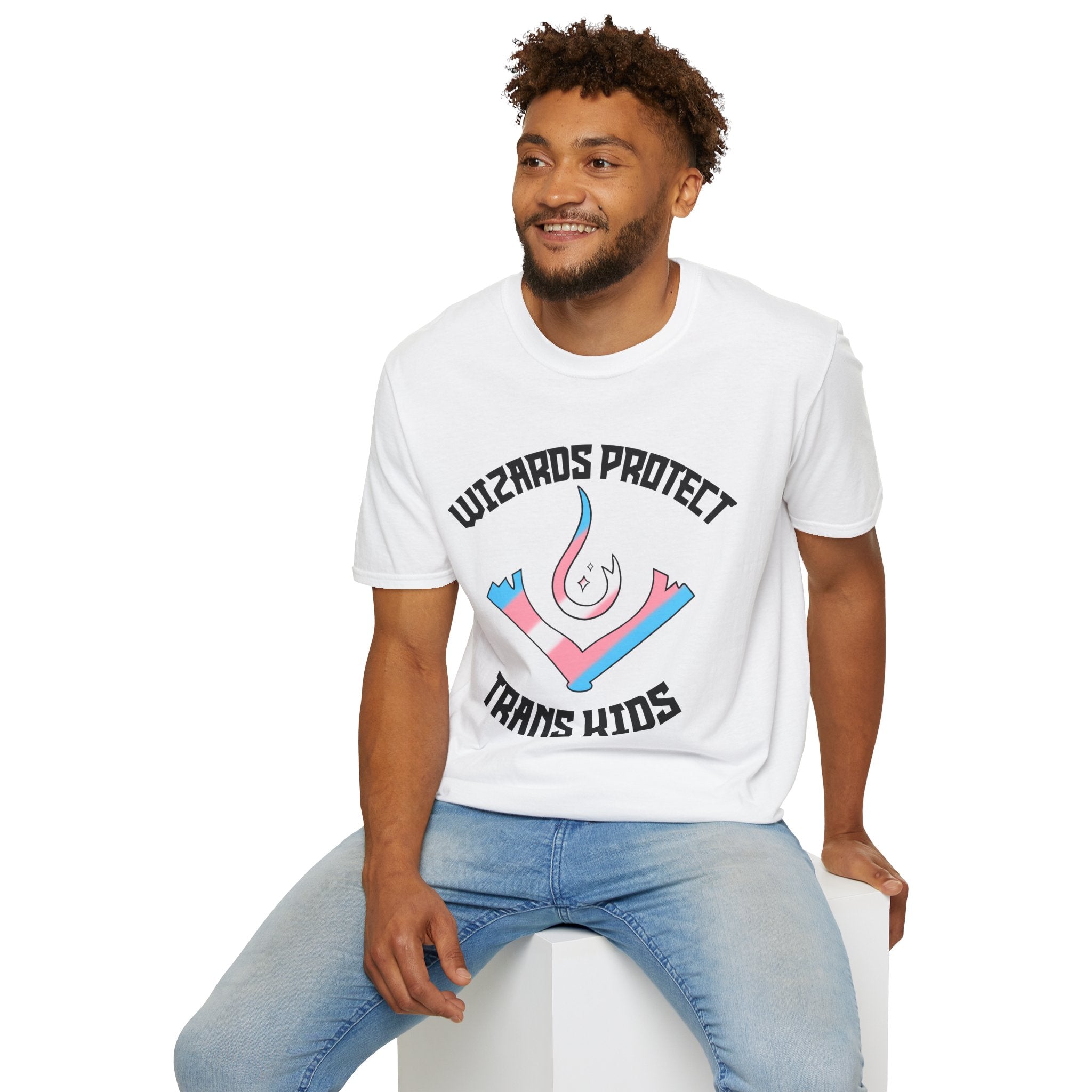Wizards Protect Trans Kids — Pride T-Shirt