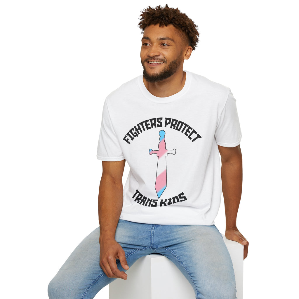Fighters Protect Trans Kids — Pride T-Shirt