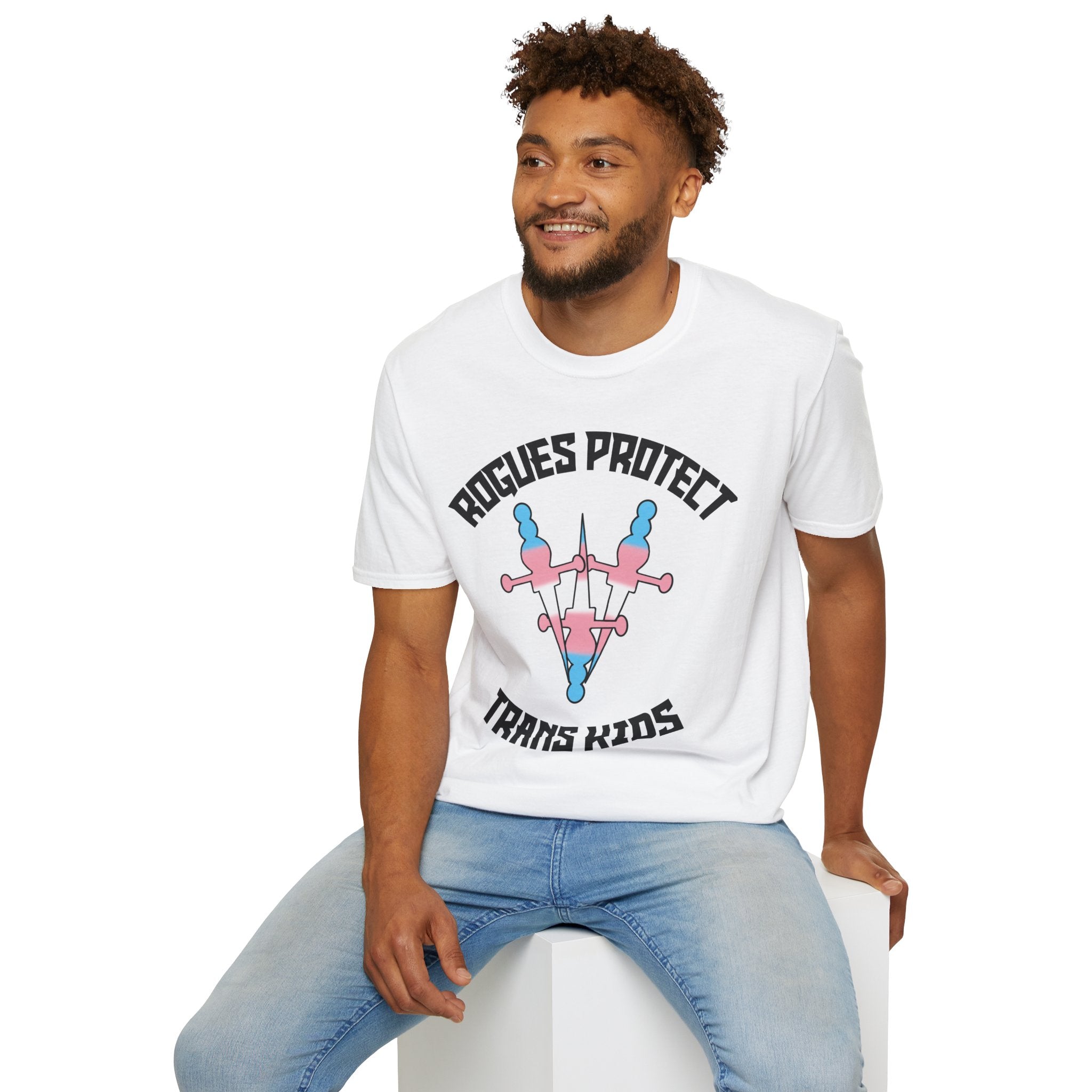 Rogues Protect Trans Kids — Pride T-Shirt