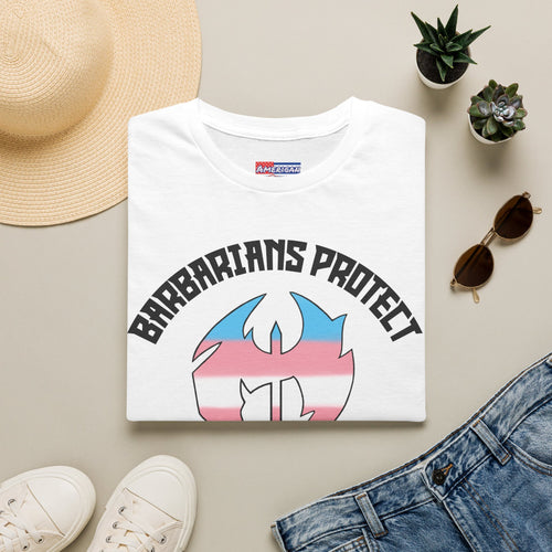 Barbarians Protect Trans Kids — Pride T-Shirt