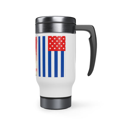 American Emo - Stainless Steel Travel Mug with Handle, 14oz