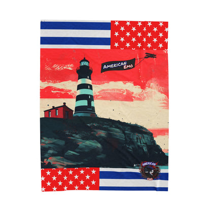 Lighthouse - Velveteen Plush Blanket