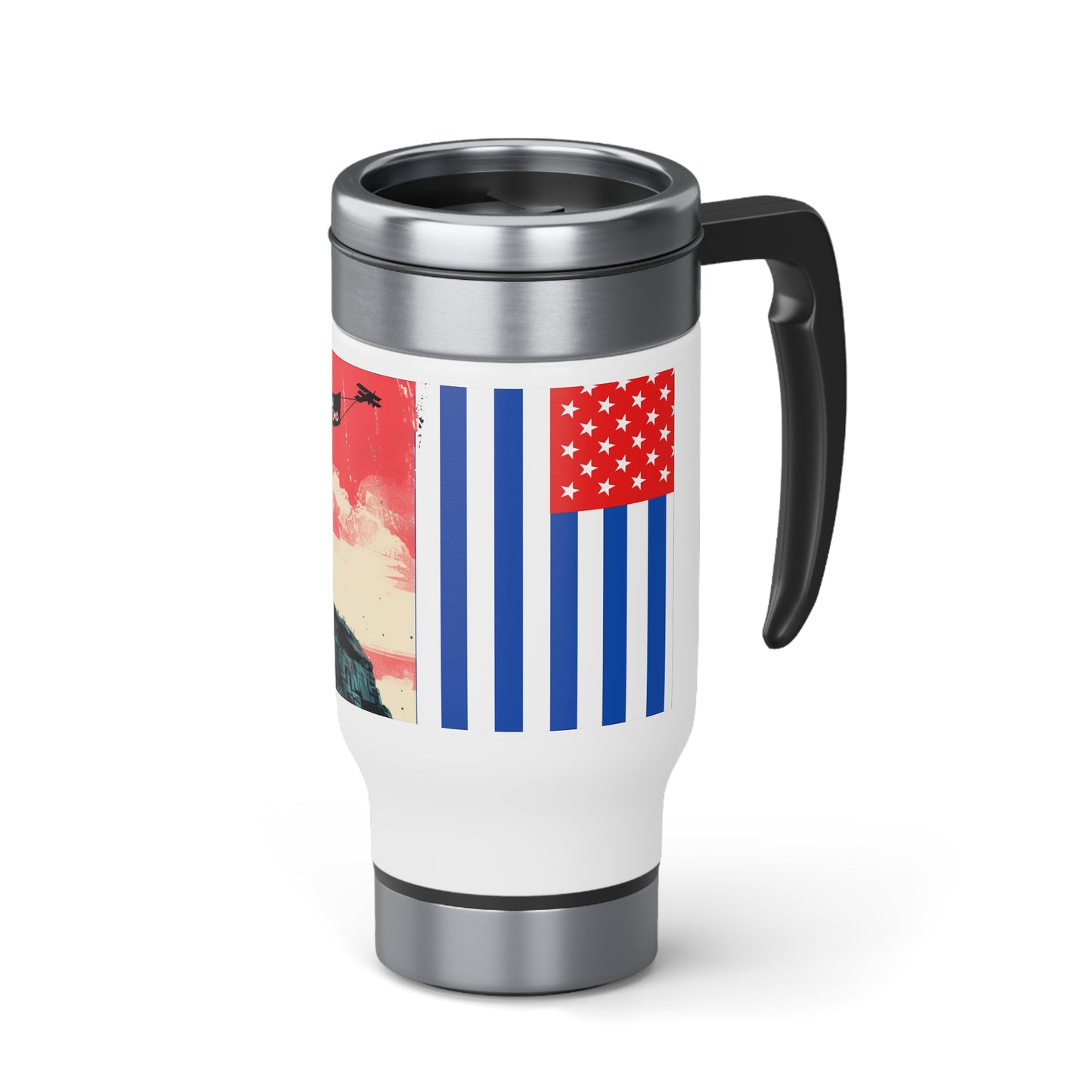 American Emo - Stainless Steel Travel Mug with Handle, 14oz