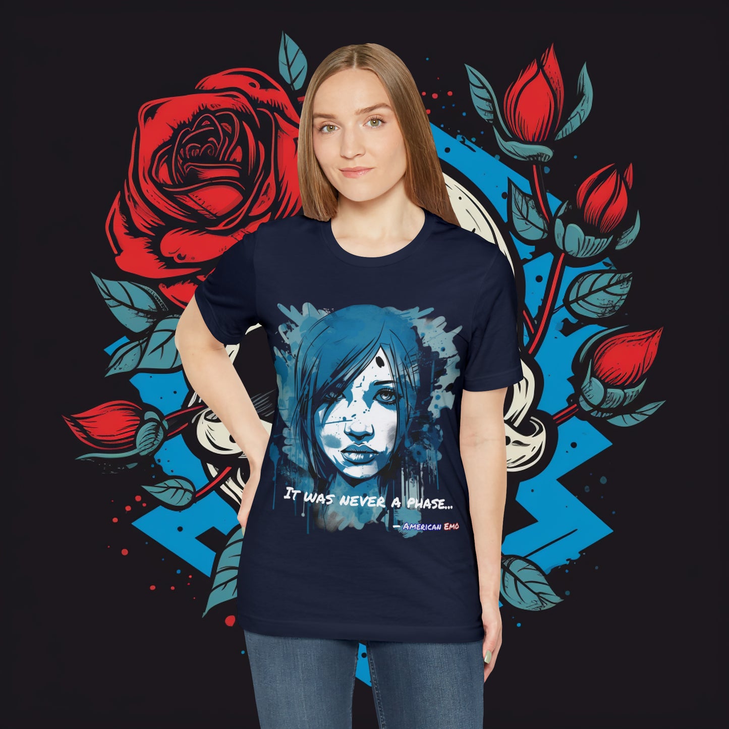 "Blue Girl" - Short Sleeve Unisex Tee