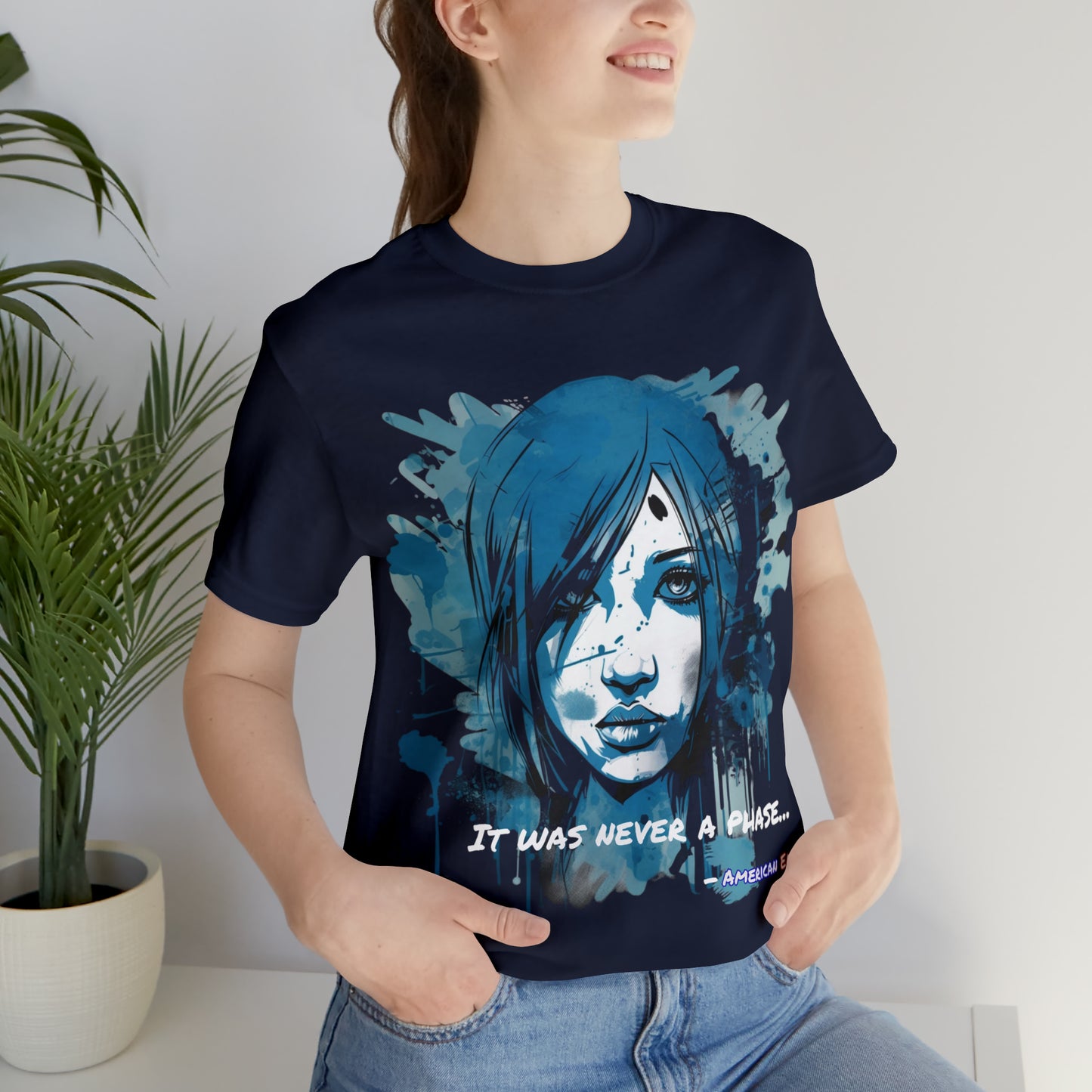 "Blue Girl" - Short Sleeve Unisex Tee